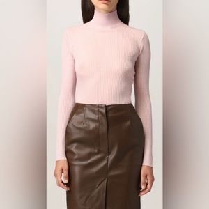 Nanushka Harri Rib-Knit Pink Sweater Size XS NWT